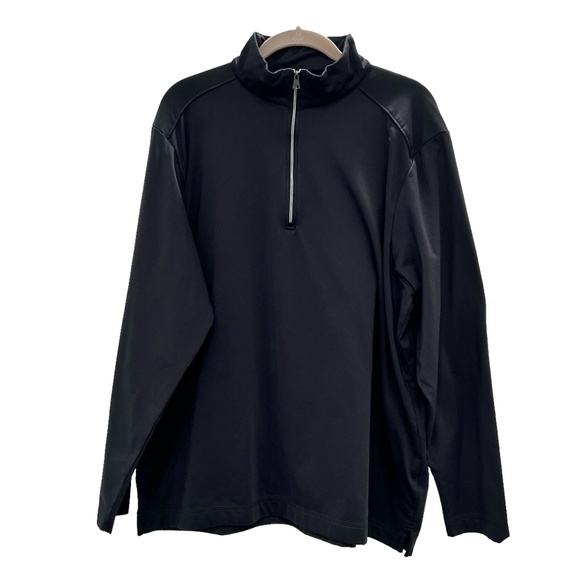 GREG NORMAN BLACK PLAY DRY PERFORMANCE QUARTER ZIP PULLOVER - Picture 6 of 12